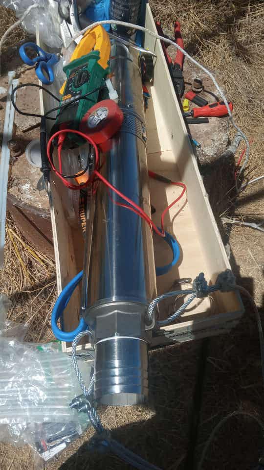 Equipan pozo para ganaderos en Huatabampo