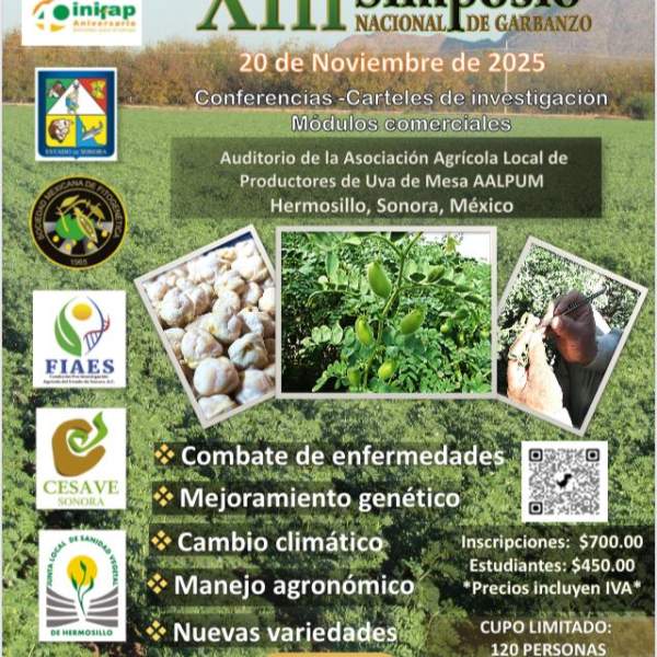 Sagarhpa invita al XIII Simposio Nacional de Garbanzo